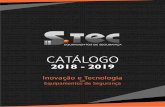Catalogo STec 2018 - A4 - JPEG reduzido...E com muita satisfação que apresentamos a versão 2018 - 2019 de nosso catálogo, na certeza de que os produtos deste catálogo são frutos
