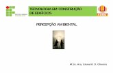 TECNOLOGIA EM CONSTRUÇÃO DE EDIFÍCIOS PERCEPÇÃO …academico.riogrande.ifrs.edu.br/~elena.oliveira/Ergonomia/AULA2.pdf · Percepção Ambiental AULA 6: Percepção Ambiental