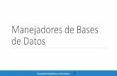 Manejadores de Bases de Datos...Facultad de Estadística e Informática 1.2 Diseño lógico de base de datos 2. Derivar un conjunto de relaciones (tablas) para el esquema lógico.