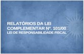 RELATÓRIOS DA LEI COMPLEMENTAR Nº. 101/00 · governo do estado do tocantins relatÓrio resumido da execuÇÃo orÇamentÁria balanÇo orcamentÁrio orcamento fiscal e da seguridade