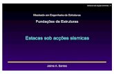 Jaime A. Santosjaime/9_ME_cores.pdf · Estacas sob acções sísmicas - 1 Estacas sob acções sísmicas Jaime A. Santos Fundações de Estruturas Mestrado em Engenharia de Estruturas