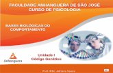 FACULDADE ANHANGUERA DE SÃO JOSÉ CURSO DE PSICOLOGIAprofessoradriano.synthasite.com/resources/Aula 2 e... · sangue e, em casos raros, o transplante da medula óssea. Mutações