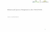 Manual para Registro de FIP/FIEE - ANBIMA · 2017-01-31 · [Digite texto] 3 Abrangência O presente Manual para Registro de FIP/FIEE ("Manual") visa detalhar os procedimentos descritos