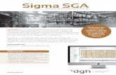 Sigma SGA - dgh · 2019-10-17 · SigmaSGA es un software especializado en la optimización de almacén con capacidad para un número elevado y variable de referencias que mejora