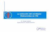 La selección del ventilador Disincronías en VNI€¦ · • Transtornos hemodinámicos. • Aumento del trabajo respiratorio. • Requerimientos de sedo-analgesia. • Intubación