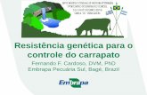 Resistência genética para o controle do carrapato FLORES... · Protocolo para contagem de carrapatos e obtenção de amostras biológicas em nível de fazenda 5.248 animais avaliados
