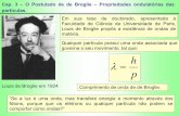 Cap. 3 O Postulado de de Broglie Propriedades ondulatórias das …pagliuso/Aula6.pdf · 2013-10-21 · 1) Para uma bola de beisebol (m= 0.5 kg) com v = 10 m/s. O comprimento de onda