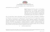 República Dominicana TRIBUNAL CONSTITUCIONAL EN NOMBRE DE LA REPÚBLICA SENTENCIA … · 2019-08-08 · sentencia en relación al despido, su comunicación y realización, en consecuencia