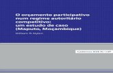 O orçamento participativo - IESE · O orçamento participativo (OP) passou de uma experiência exótica brasileira de democracia participativa ao nível local para se tornar numa