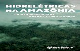 HIDRELÉTRICAS AMAZÔNIA...SUMÁRIO 3 HIDRELÉTRICAS NA AMAZÔNIA: UM MAU NEGÓCIO PARA O BRASIL E PARA O MUNDO 6 A Amazônia sob ameaça 8 HIDRELÉTRICAS NA AMAZÔNIA NÃO SÃO UMA