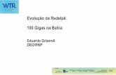 Evolução da RedeIpê 100 Gigas na Bahia - RNP · 2018-10-05 · – Um lambda de 100 Gb/s de uso exclusivo para o Estado da Bahia em todas rotas da CHESF de uso compartilhado com