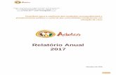 Relatório Anual 2017 - adelco.org.br³rio-anual-A... · ADELCO apoia seus parceiros no fortalecimento institucional e no controle social com ações de comunicação, de formação