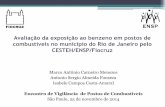 Avaliação da exposição ao benzeno em postos de ...E7%E3o%20da%20exposi...Avaliação da exposição ao benzeno em postos de combustíveis no município do Rio de Janeiro pelo CESTEH/ENSP/Fiocruz