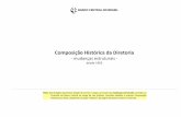 Composição Histórica da Diretoria · Composição Histórica da Diretoria Mudanças estruturais Pág. 6 Diretores – período 1965-1969 I. O Banco Central do Brasil foi criado
