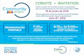 Community - Esfera Escola Internacional · CONVITE • INVITATION 18 de junho de 2018 June 18th, 2018 Temos o prazer de convidar os pais e responsáveis para as apresentações do