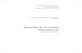 Elementos de Economia Matemática II · 2018-06-07 · de retornos de escala. No curso de Elementos de Economia Matemática I (SILVEIRA, 2010, Unidade 2), você estudou o conceito
