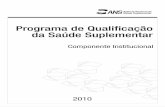 Programa de Qualificação da Saúde SuplementarRelatório Anual de Qualificação Institucional 2010 5Apresentação Este relatório apresenta os resultados do componente institucional