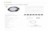 CAMP£â€NULA UFO MAX 150W - Camp£¢nula LED do tipo UFO com 150W de pot£¾ncia. A estrutura de alum£­nio