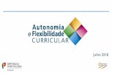 Autonomia Flexibilidade Curricular - …• Plano Nacional de Promoção do Sucesso Escolar • Perfil do Aluno à Saída da Escolaridade Obrigatória • Projeto de Autonomia e Flexibilidade