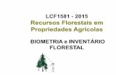 LCF1581 - 2015 Recursos Florestais em Propriedades Agrícolas 11. Inventario florestal 201… · !a distância B C é, também, equivalente a distância percorrida pelo pêndulo da