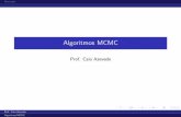 Algoritmos MCMC - Unicampcnaber/aula_MCMC_IB.pdf · Algoritmos de Monte Carlo via Cadeias de Markov O conjunto de algoritmos que permitem simular vari aveis (iterativamente) a partir