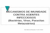 MECANISMOS DE IMUNIDADE CONTRA AGENTES INFECCIOSOS ... · MECANISMOS DE IMUNIDADE CONTRA AGENTES INFECCIOSOS (Bactérias, Vírus, Parasitas Metazoários) Prof. Helio José Montassier
