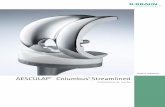 AESCulAP Columbus Streamlined - B. Braun · o sistema de joelho da Columbus ® fornece modelos de raios-x que aju - dam o cirurgião a definir os seguintes parâmetros: n Ângulo