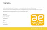 CATALOGO 2019 ACÚSTICA ECUADOR€¦ · distribuidor autorizado de Regupol Acoustic y ACH Saint Gobain a nivel nacional, ofreciendo materiales vibroacústicos certificados y garantidos.