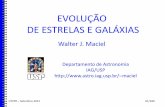 EVOLUÇÃO DE ESTRELAS E GALÁXIASmaciel/teaching/palestras/utfpr/... · 2012-09-19 · opticamente, por associações de estrelas brihantes, regiões HII e supergigantes, e em rádio,
