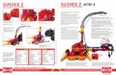 SUSSEX 2 ATM 3 - TecnoForraje · azúcar use tractor con super reductor (LOW – TRACK). • Rotor picador de 12 facas ... em terrenos acidentados e curva de nível oferecendo ...