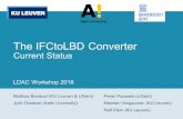The IFCtoLBD Converter - Linked Datalinkedbuildingdata.net/ldac2018/files/...The IFCtoLBD Converter Current Status LDAC Workshop 2018 Mathias Bonduel (KU Leuven & UGent) Jyrki Oraskari