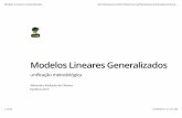 Modelos Lineares Generalizados - Instituto de Biociênciasecologia.ib.usp.br/planeco/lib/exe/fetch.php?media=planeco:material:... · GLM: ajuste de modelo de contagem faça o modelo