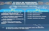 II CICLO DE SEMINÁRIOS EM BIOLOGIA MOLECULAR · EM BIOLOGIA MOLECULAR Dia 1 29/11/2017 - quarta-feira - 13:30: Ensino de Genética na Graduação: Concepções de licenciandos sobre