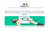 Manual de Gestão e de Fiscalização de Contratos de Serviços … · 2020-01-08 · Manual de Gestão de Contratos de Serviços Terceirizados e Fornecimento de Materiais do CRCSP