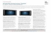 ET50/55 Enterprise Tablet Data Sheet · ET50/55 Enterprise Tablet o TablET criado para EmprEsas O ET50/ET55 combina o melhor do estilo pessoal com os recursos para uso comercial necessários