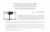 A ditadura civil-militar de 1964 - SciELO · 2015-10-07 · 1. A ditadura civil-militar e as ofensivas ao trabalho Os direitos trabalhistas e sociais sofreram retrocessos com a implantação