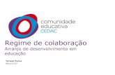 Arranjo de desenvolvimento em educação...Resolução CNE/CEB nº 1, de 23 de janeiro 2012, dispõe sobre a implementação do regime de colaboração mediante Arranjo de Desenvolvimento
