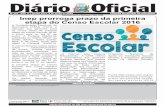 Diário Oficial - Bahiacmmacarani.ba.gov.br/imprensa/arquivos/193-9-6-2016.pdf · etapa do Censo Escolar 2016 via internet, pelo sistema Educacenso. A CNM reitera a importância dos