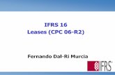 IFRS 16 Leases (CPC 06-R2) - USP · 2017-10-26 · Isenção de reconhecimento (itens B3 a B8) 5. O arrendatário pode decidir não aplicar os requisitos dos itens 22 a 49 a: (a)