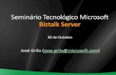 Seminário Tecnológico Microsoft Biztalk Serverdownload.microsoft.com/download/0/F/3/0F3F6EFA-C709-421B... · 2018-10-13 · 2 Agenda 9:15 –Biztalk: Integração Simplificada Orador: