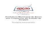 Prefeitura Municipal de Barra dos Coqueiros do Estado de ... · palavras, orações, frases e/ou parágrafos entre si. Em outras pala-vras, a coesão dá-se quando, através de um