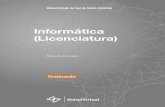 Informática (Licenciatura) - Unisul · Curso na moaiae a istncia Universidade do Sul de Santa Catarina Manual do Curso Informática (Licenciatura)