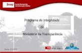 Programa de Integridade do Ministério da Transparênciarepositorio.enap.gov.br/bitstream/1/3486/2/Programa... · Situação atual do Programa de Integridade do Ministério da Transparência