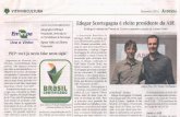 Edegar Scortegagna é eleito presidente da ABE · zidos em ambientes sustentáveis, racionalizar o uso de agrotóxicos e criar as bases para a certificação erastreabilidade do produto