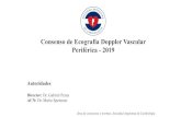 Periférica - 2019 Consenso de Ecografía Doppler Vascular · Consenso de Ecografía Doppler Vascular Periférica - 2019 Autoridades Director: Dr. Gabriel Perea ACN: Dr. Mario Spennato.