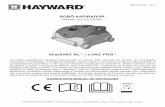 SharkVAC XL / e.VAC PRO - Hayward · Auto-diagnóstico electrónico, protecção contra sobrecarga e modelo de transmissão directa simples com rolamentos não corrosivos proporciona