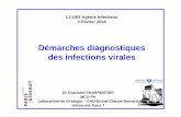 Démarches diagnostiques des infections viralesl3bichat2013-2014.weebly.com/uploads/1/3/9/0/13905422/...héparine inhibiteur de la Taq polymérase, même si les techniques actuelles