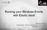 Rocking your Windows Events with Elastic stack...Elasticsearch (1/2) • Open source, distributed, full text search engine • Based on Apache License • Rapid access to information