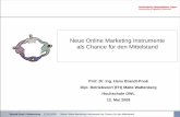 Neue Online Marketing Instrumente als Chance für den ... · Brandt-Pook / Wattenberg 12.05.2009 Neue Online Marketing Instrumente als Chance für den Mittelstand Neue Online Marketing