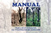 MANUAL - icmbio.gov.br · a vegetação do cerrado. A publicação explica como é possível recuperá-lo, descreve as principais técnicas utilizadas, lem-brando que os plantios